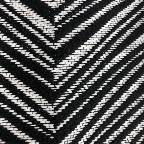 Escada Rendal Black & White Chevron Knit Midi Skirt - Picture 8 of 16